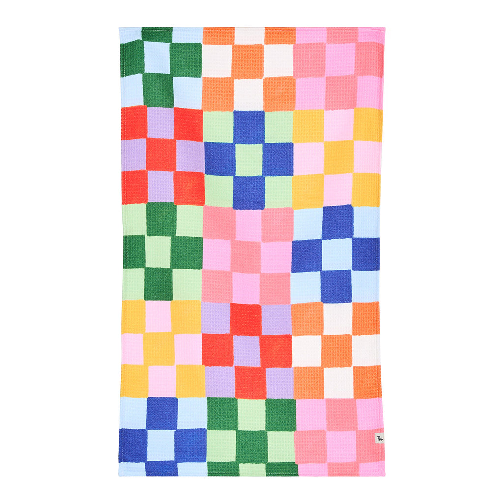 dock and bay tea towel