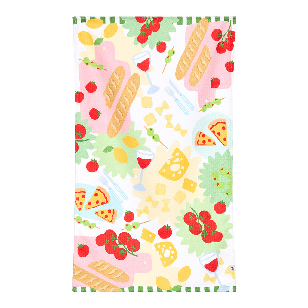 dock and bay tea towel
