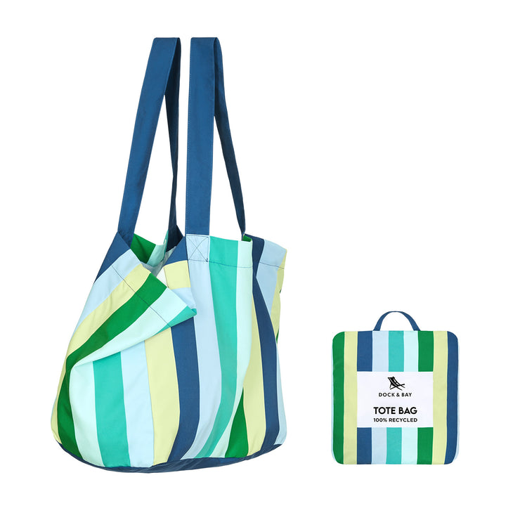 Dock & Bay Foldaway Tote Bags - Cool Lagoon - Preorder
