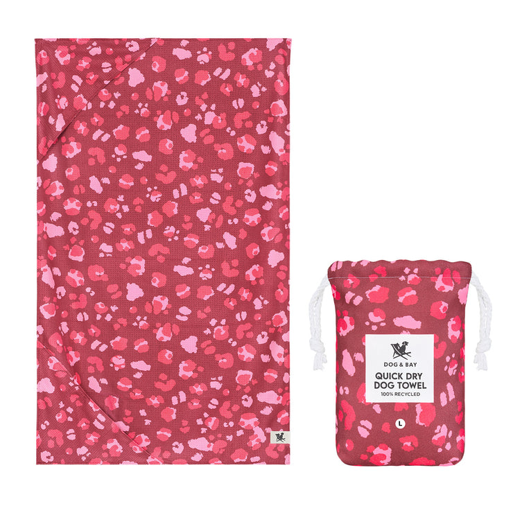 Dock & Bay Dog Towel - Pink Paws - Preorder