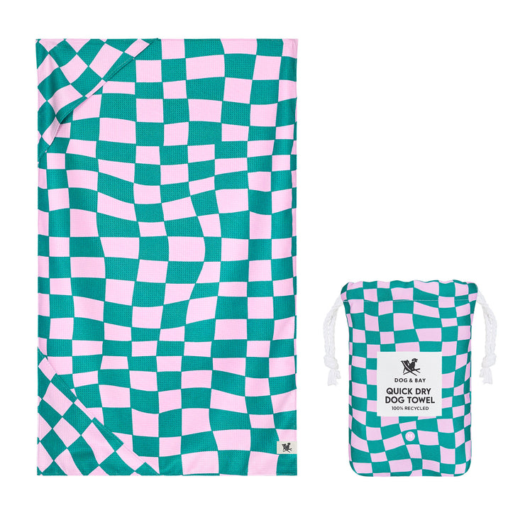 Dock & Bay Dog Towel - Check Mutt - Preorder