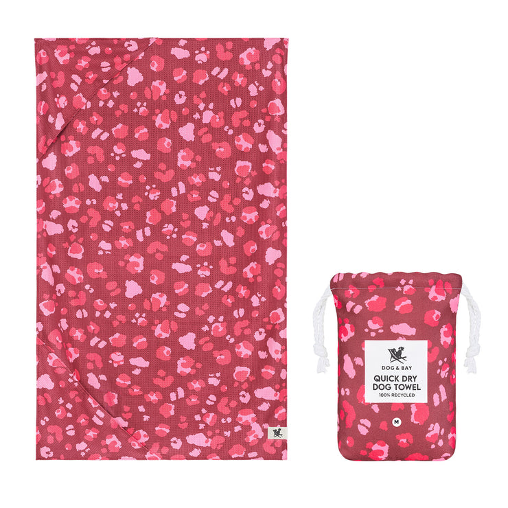 Dock & Bay Dog Towel - Pink Paws - Preorder
