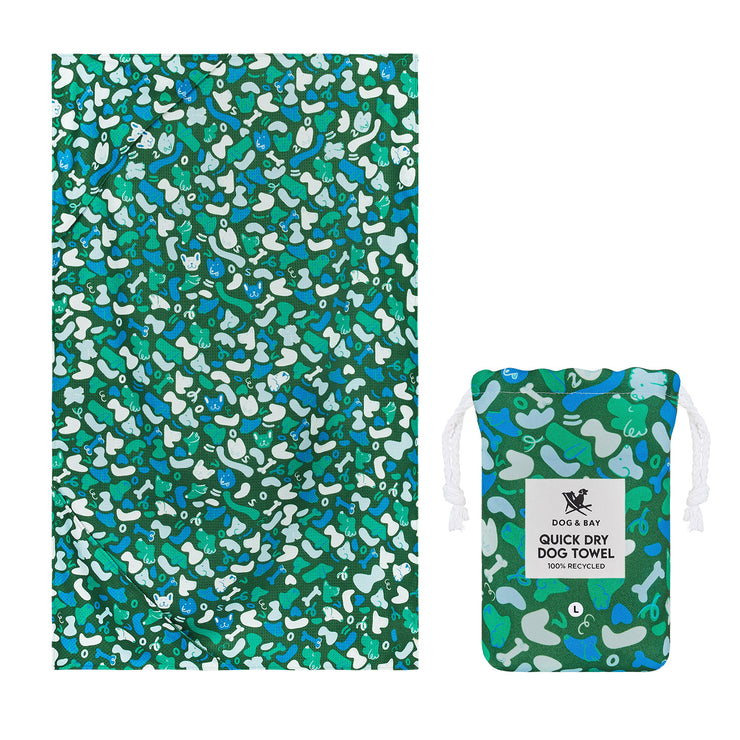 Dock & Bay Dog Towel - Where's Woofy - GRS Certified