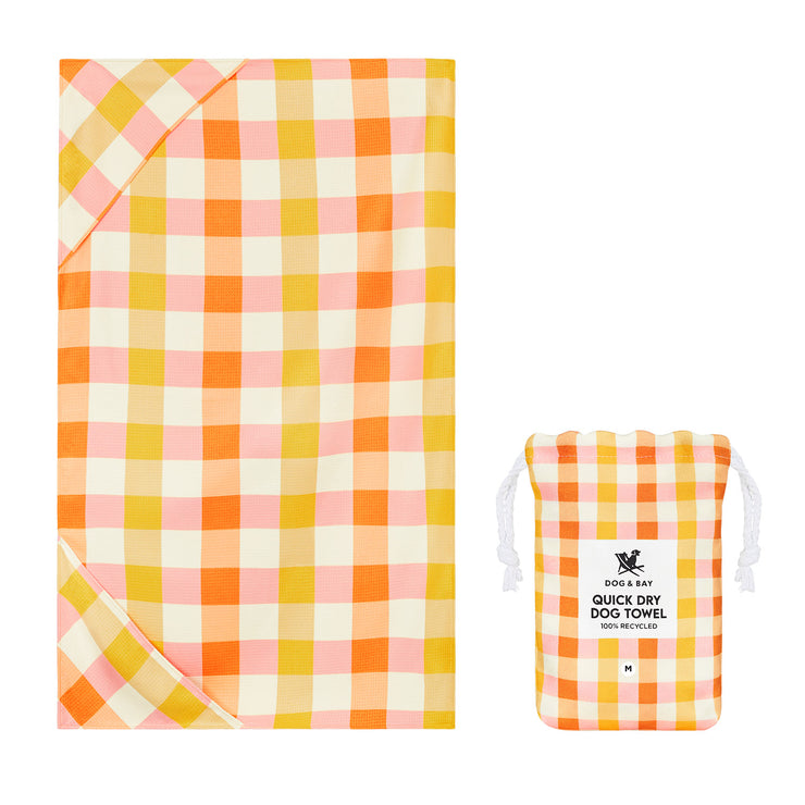 Dock & Bay Dog Towel - Rhubark & Custard - GRS Certified