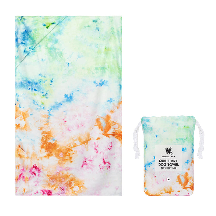 Dock & Bay Dog Towel - Sunset Splash - GRS Certified