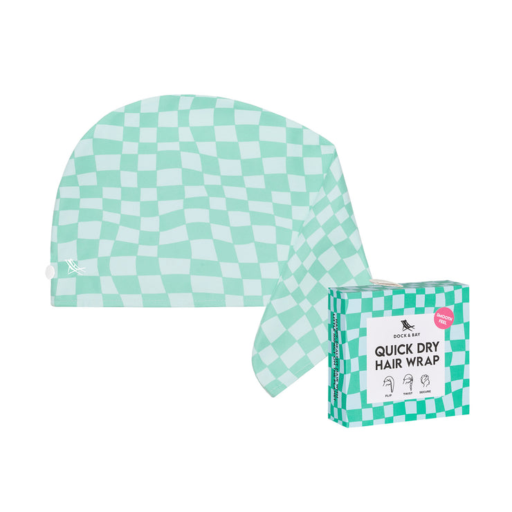 Dock & Bay Hair Wrap - Check Mate - GRS Certified