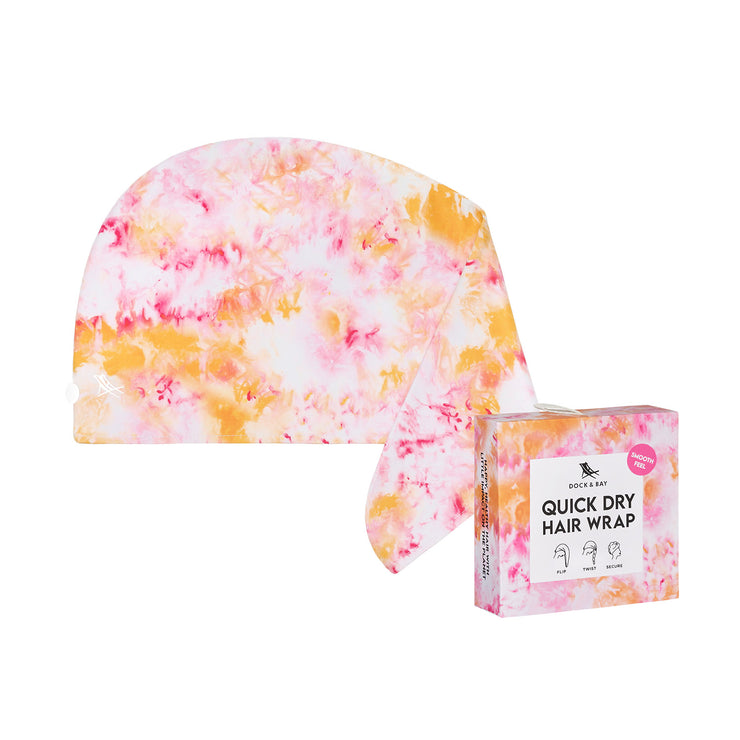 Dock & Bay Hair Wrap - Georgia Peach - GRS Certified