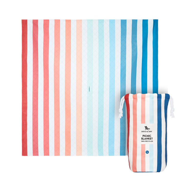 Dock & Bay Picnic Blanket - Sand to Sea - GRS Certified
