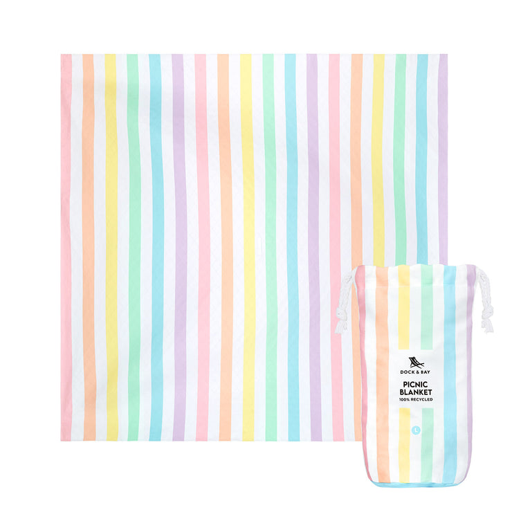 Dock & Bay Picnic Blanket - Unicorn Waves - GRS Certified