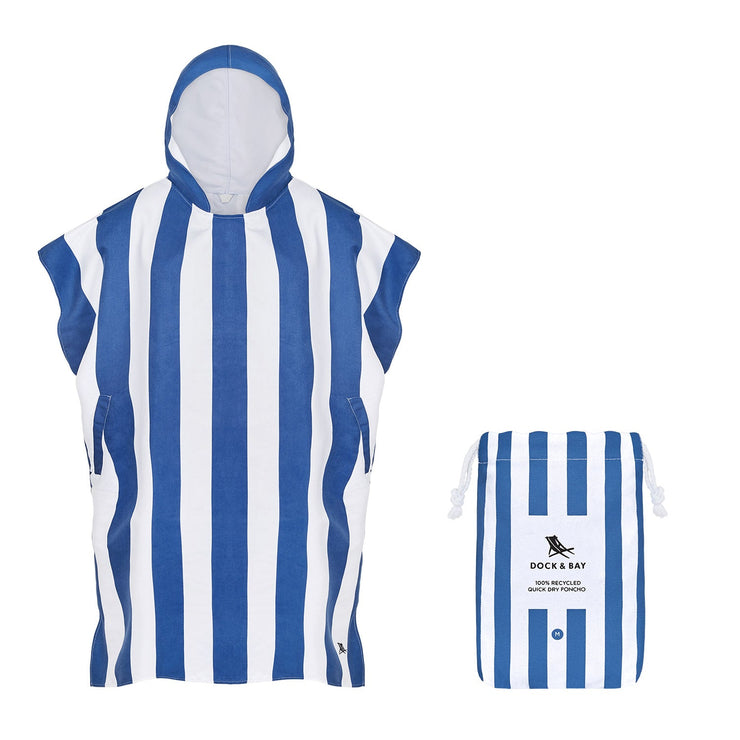 Dock & Bay Poncho - Adults - Whitsunday Blue