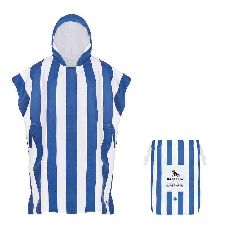 Dock & Bay Poncho - Adults - Whitsunday Blue