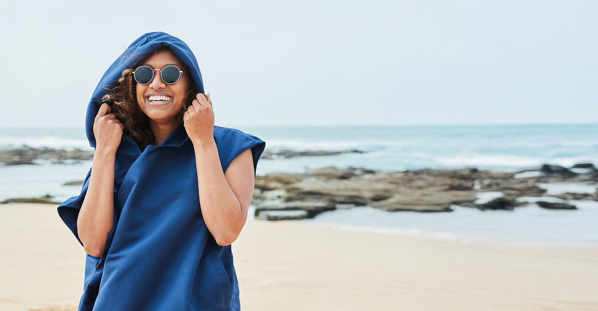Dock & Bay Poncho - Adults - Yosemite Navy