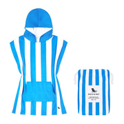 Kids Poncho - Quick Dry Hooded Towel - Bondi Blue