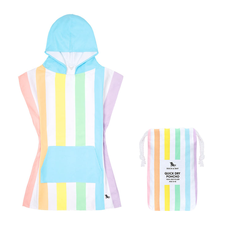 Dock & Bay Poncho - Kids - Unicorn Waves - GRS Certified