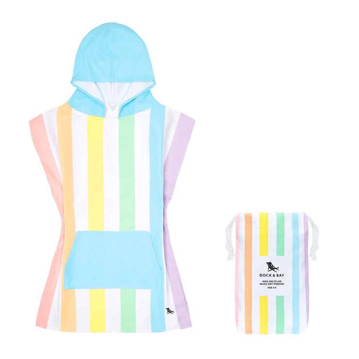 Dock & Bay Poncho - Kids - Unicorn Waves - GRS Certified