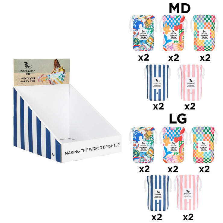 Dock & Bay - Point of Sale Display Small (Kids Beach Towel)