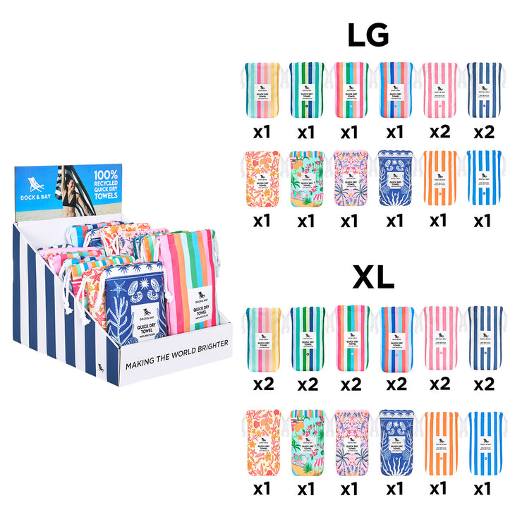 Dock & Bay - Point of Sale Display Small (Beach Towel) - Preorder