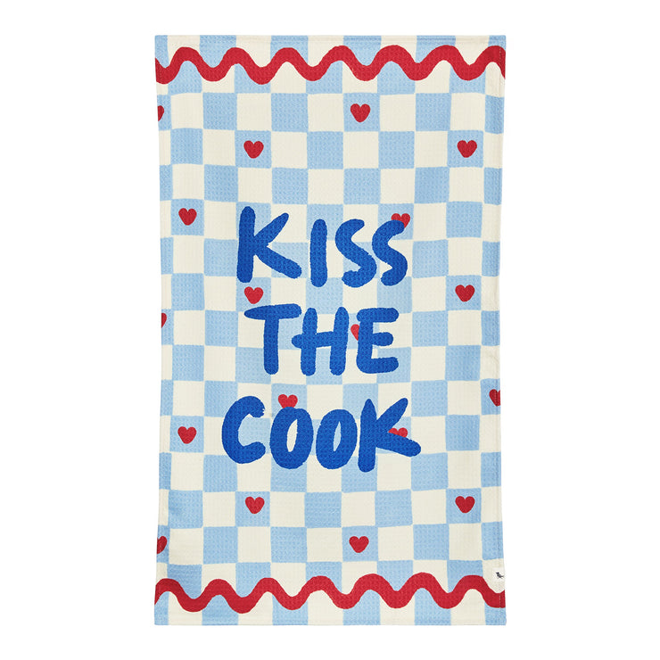 Dock & Bay Tea Towel - Kiss The Cook - GRS Certified - Outlet