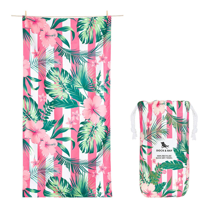 Dock & Bay Quick Dry Towel - Heavenly Hibiscus - Outlet