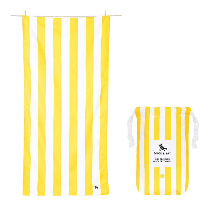 Dock & Bay Quick Dry Towel - Boracay Yellow - GRS Certified