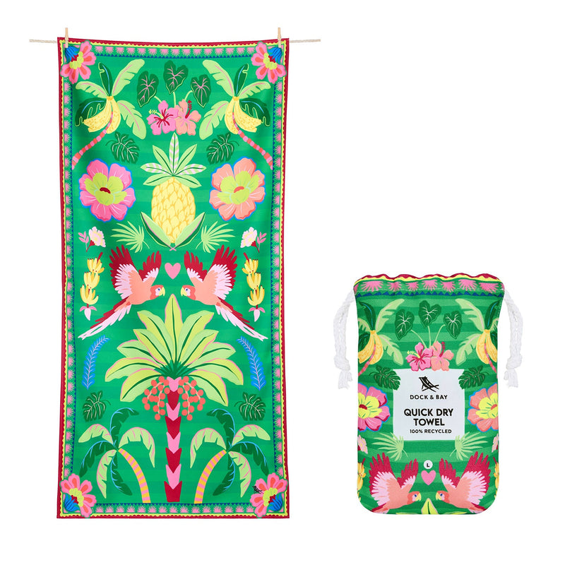 Quick Dry Towel - Jungle Bloom