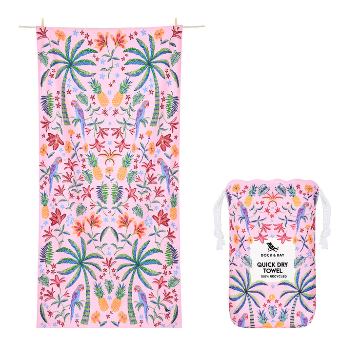 Dock & Bay Quick Dry Towel - Pink Paradise - Preorder