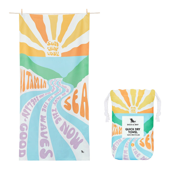 Dock & Bay Quick Dry Towel - Vitamin Sea - GRS Certified - Outlet
