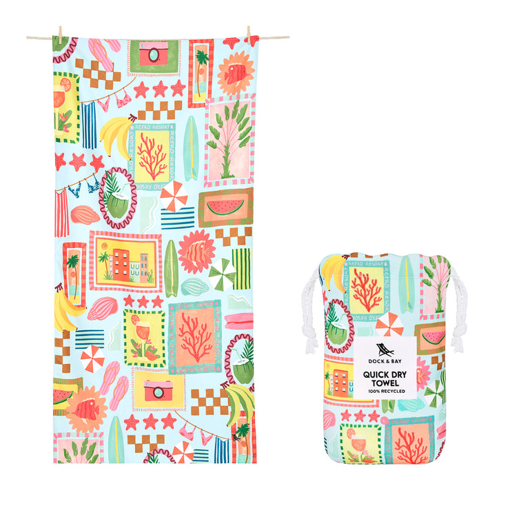Dock & Bay Quick Dry Towel - Wish You Were Here - Preorder