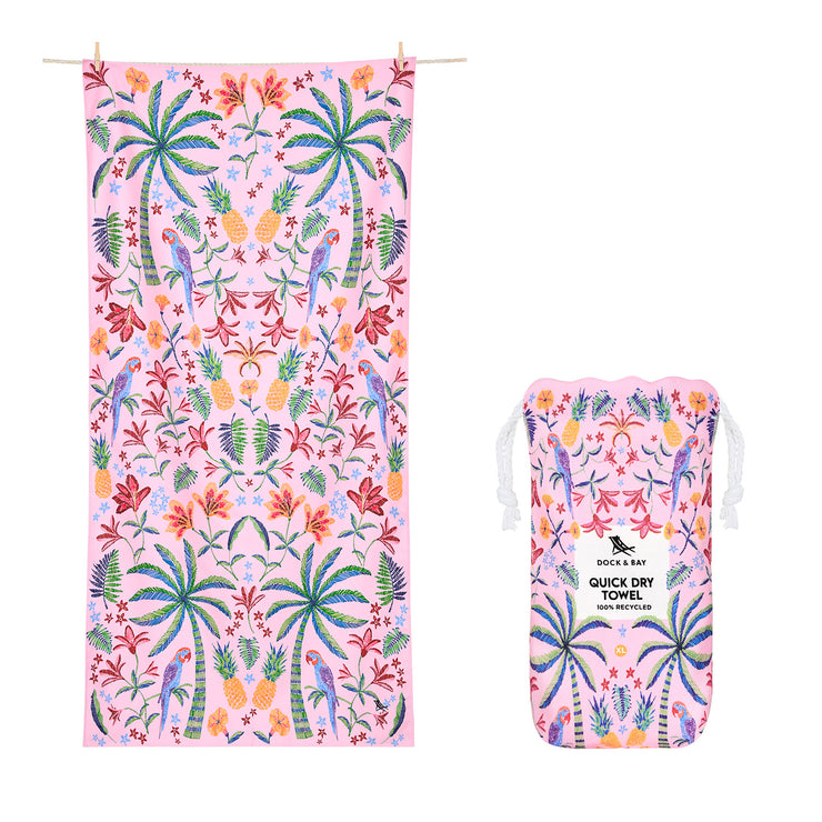 Dock & Bay Quick Dry Towel - Pink Paradise - Preorder