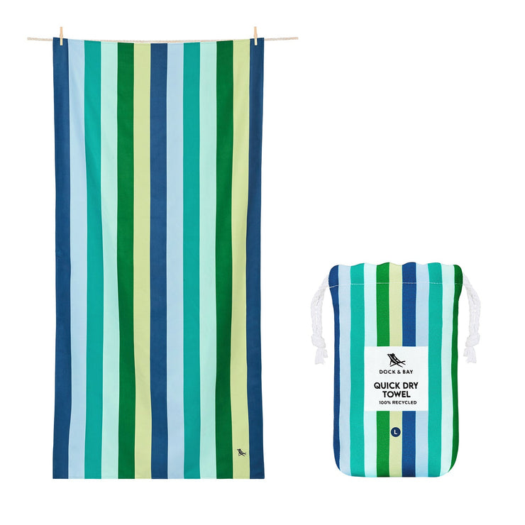 Dock & Bay Quick Dry Towels - Cool Lagoon - GRS Certified