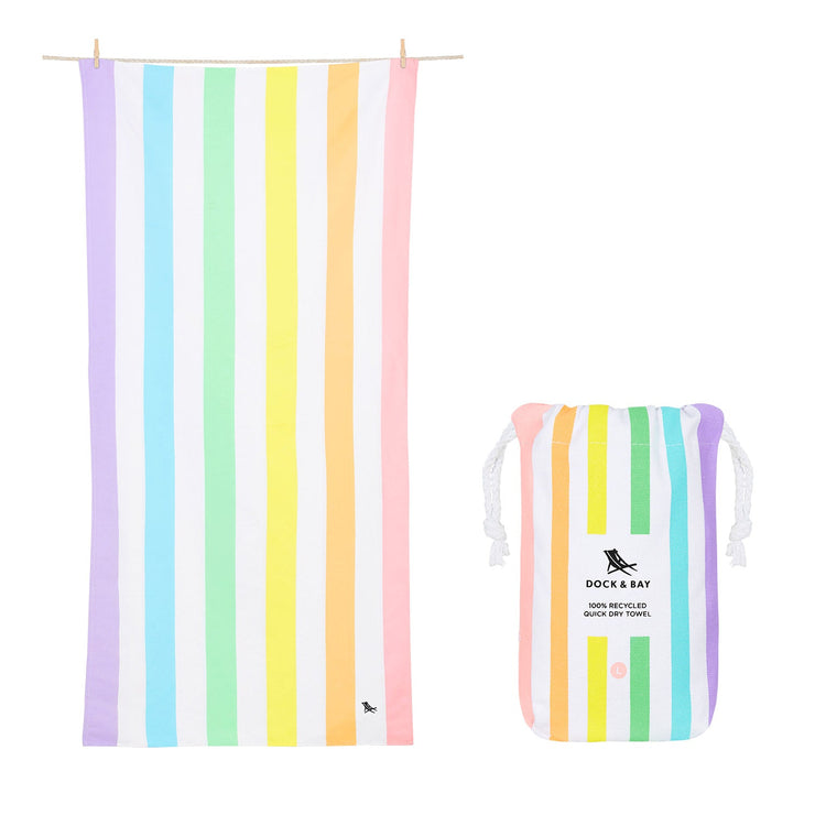 Dock & Bay Kids Beach Towel - Unicorn Waves - GRS Certified