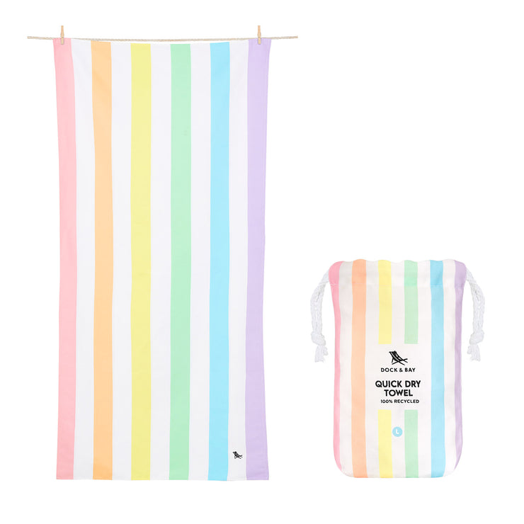 Dock & Bay Kids Beach Towel - Unicorn Waves - GRS Certified