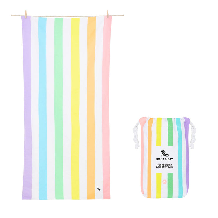 Dock & Bay Kids Beach Towel - Unicorn Waves - GRS Certified