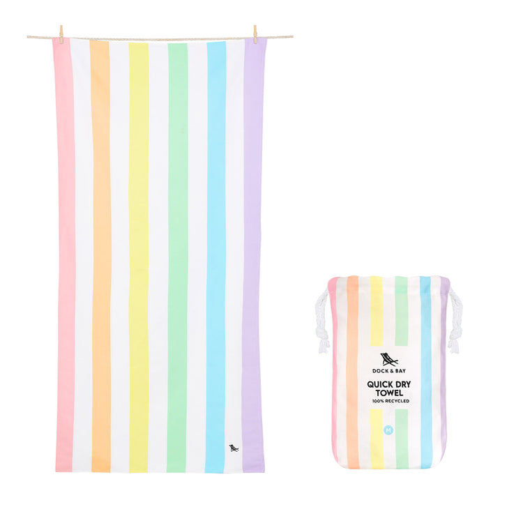 Dock & Bay Kids Beach Towel - Unicorn Waves - GRS Certified