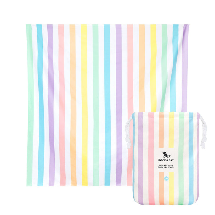 Dock & Bay Quick Dry Towel - Unicorn Waves - GRS Certified