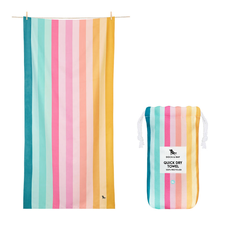 Dock & Bay Quick Dry Towel - Coastal Candy - GRS Certified