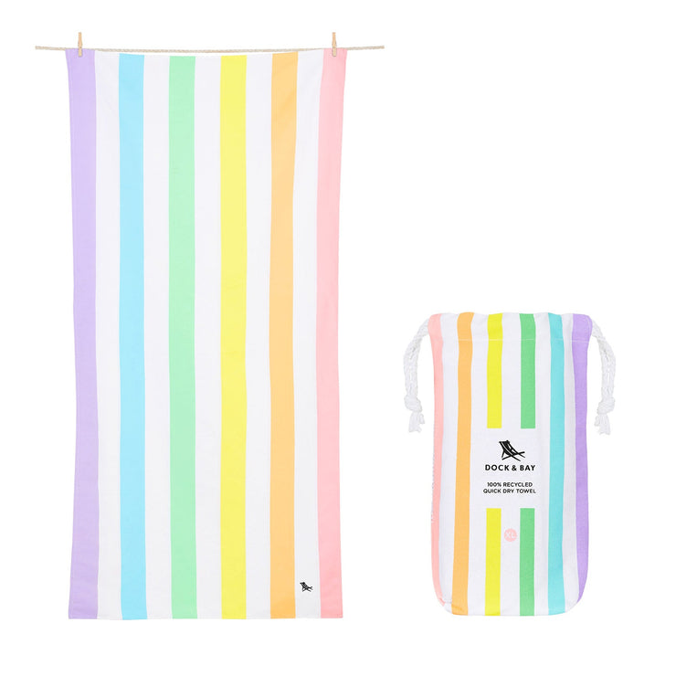 Dock & Bay Quick Dry Towel - Unicorn Waves - GRS Certified